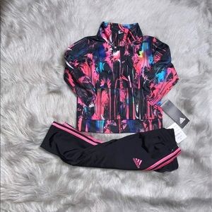 Adidas flower water color tracksuit 24 months